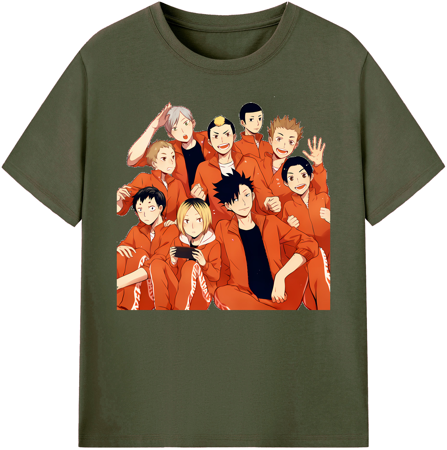 （画像用） ハイキュー!! Haikyu!! 綿100％ メンズ半袖Tシャツ｜肌触りやわらか＆通気性